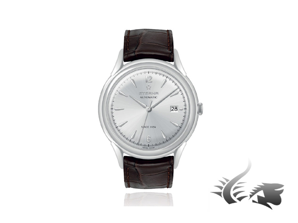 Eterna Heritage 1948 Gent Automatic Watch, SW 300-1, 40mm, 5atm, Cayman, Silver