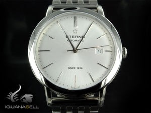 Montre automatique Eterna Eternity Gent, SW 200-1, argent, 40 mm, 2700.41.10.1736