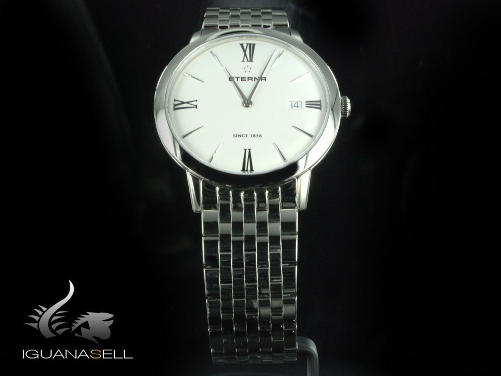 Eterna Eternity Lady Quartz watch, ETA 955.112, 40mm, Silver, 2711.41.12.1745