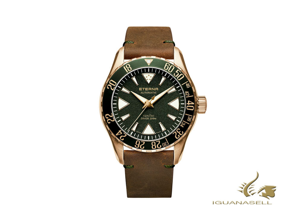 Montre automatique Eterna KonTiki Bronze Manufature, édition limitée, 1291.78.51.1430