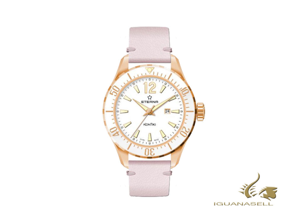 Montre de plongée à quartz Eterna Lady Kontiki, ETA 956.412, 36 mm, 1282.64.69.1420