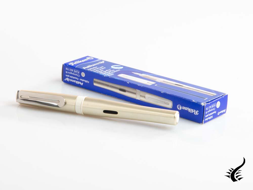 Accessoires pour stylo-plume Pelikan, métal, beige, garniture chromée, STYLO-PLUME