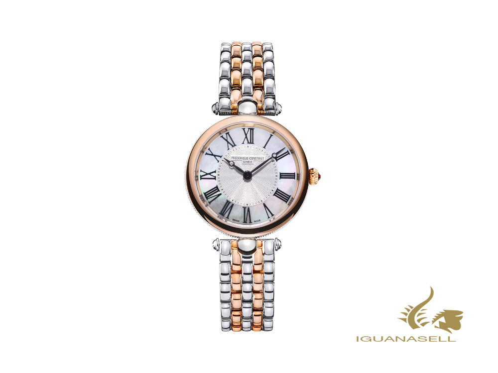 Frederique Constant Classics Art Déco Round Ladies Quartz Watch, FC-200MPW2AR2B