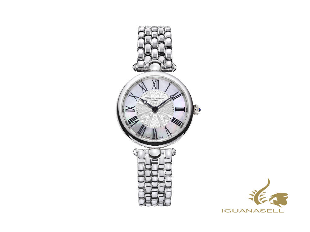 Frederique Constant Classics Art Déco Round Ladies Quartz Watch, FC-200MPW2AR6B