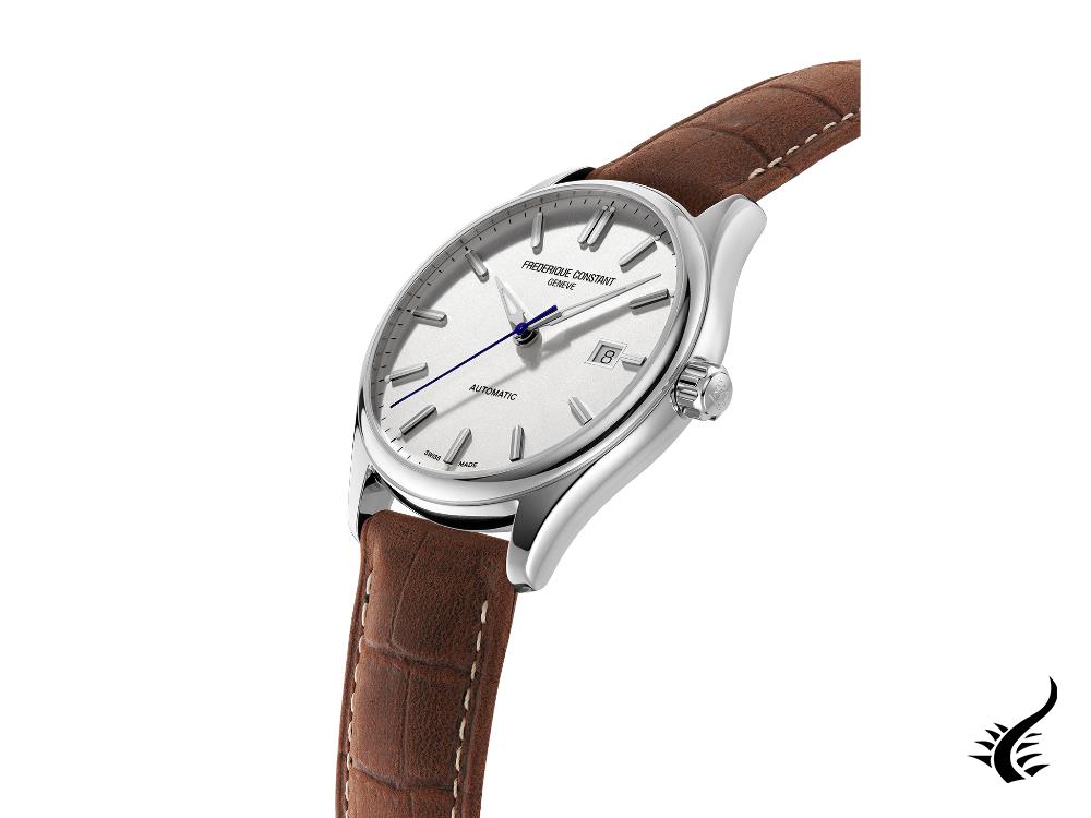 Montre automatique classique Frédérique Constant, FC-303, argent, marron, FC-303NS5B6