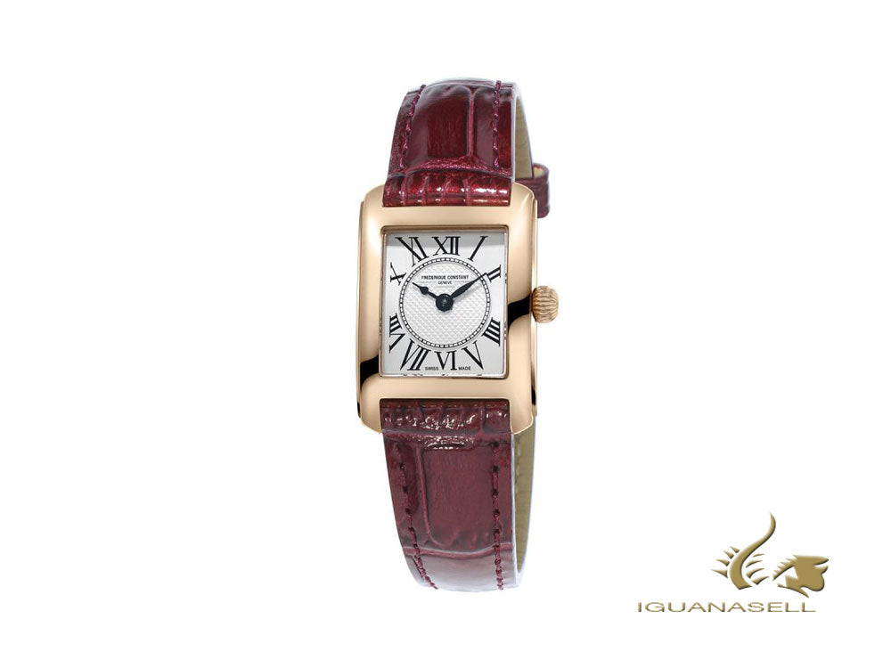 Frederique Constant Classics Carrée Ladies Quartz Watch, Rose gold, FC-200MC14