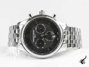 Montre à quartz chronographe classique Frédérique Constant, FC-292, 40 mm, anthracite, jour