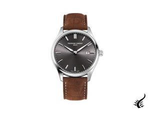 Montre à quartz classique Frédérique Constant, FC-220, 40 mm, gris, FC-220DGS5B6