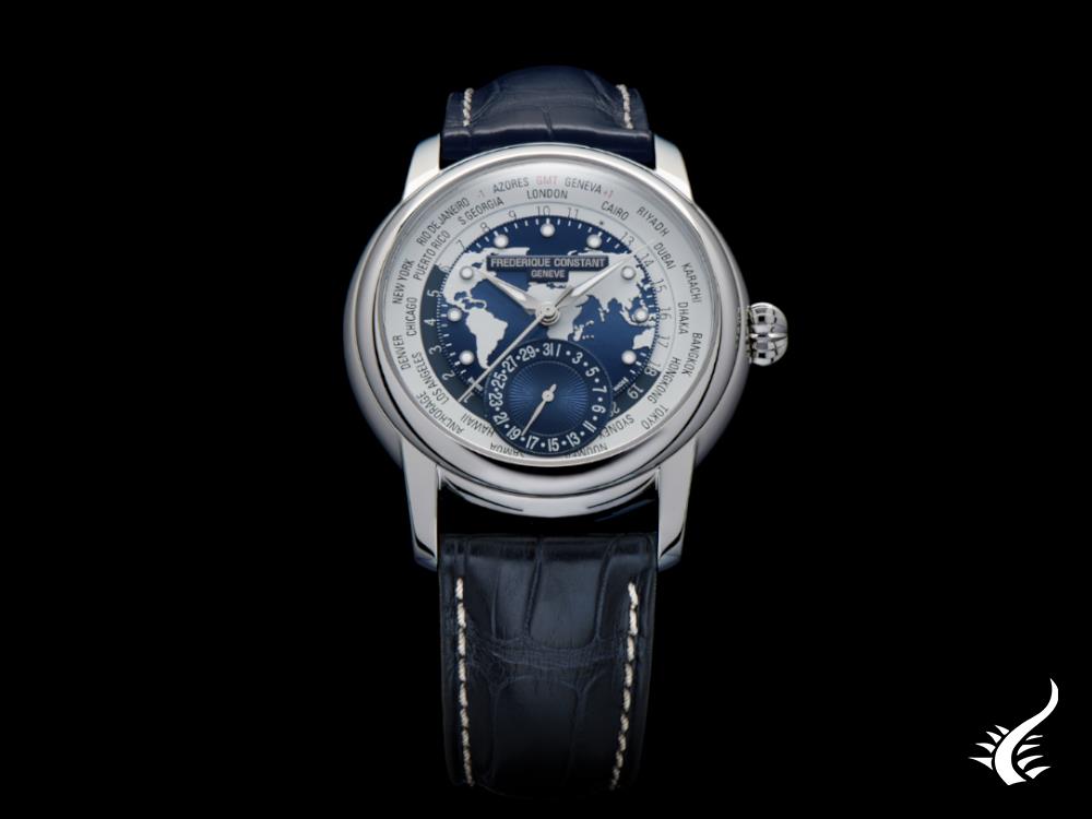 Frederique Constant Classics Worldtimer Manufacture Watch, FC-718NWWM4H6