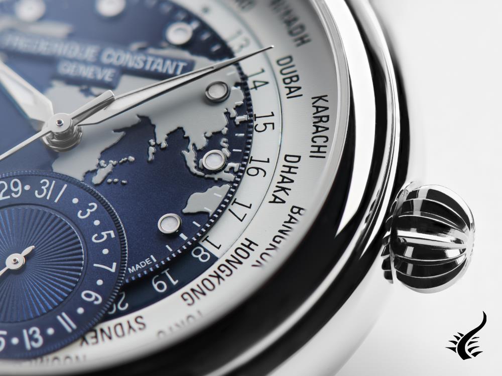 Frederique Constant Classics Worldtimer Manufacture Watch, FC-718NWWM4H6