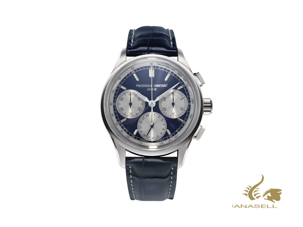 Montre automatique chronographe Flyback Manufacture de Frédérique Constant, bleu