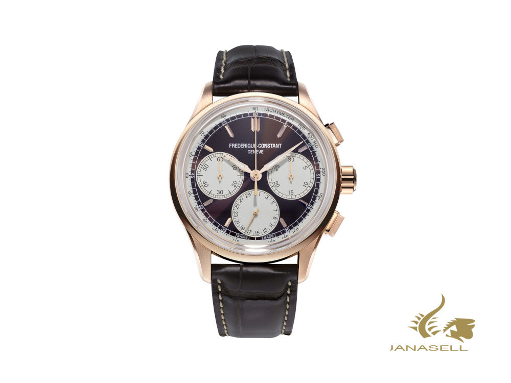 Frederique Constant Flyback Chronograph Manufacture Automatic Watch, Brown