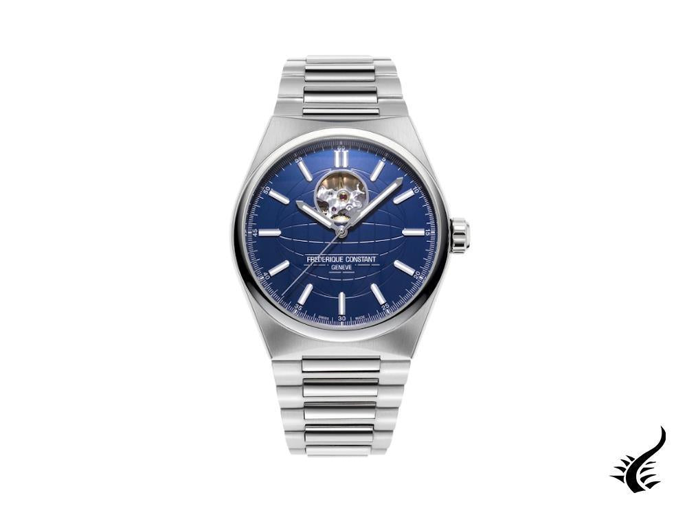 Montre automatique Heart Beat Highlife de Frédérique Constant, bleue, FC-310N4NH6B