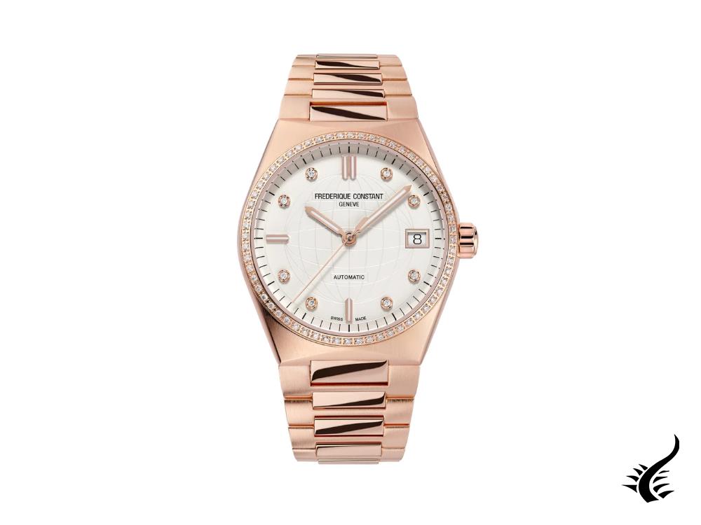 Montre automatique pour femme Highlife de Frédérique Constant, diamants, FC-303VD2NHD4B