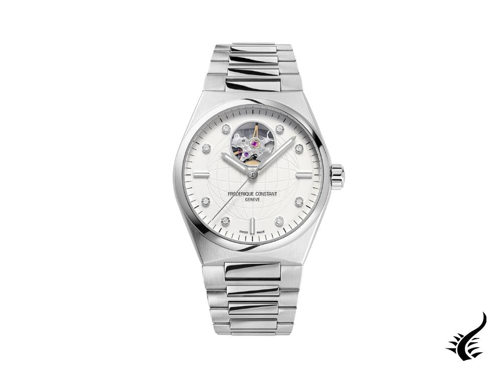 Frederique Constant Highlife Ladies Heart Beat Watch, White, FC-310SD2NH6B