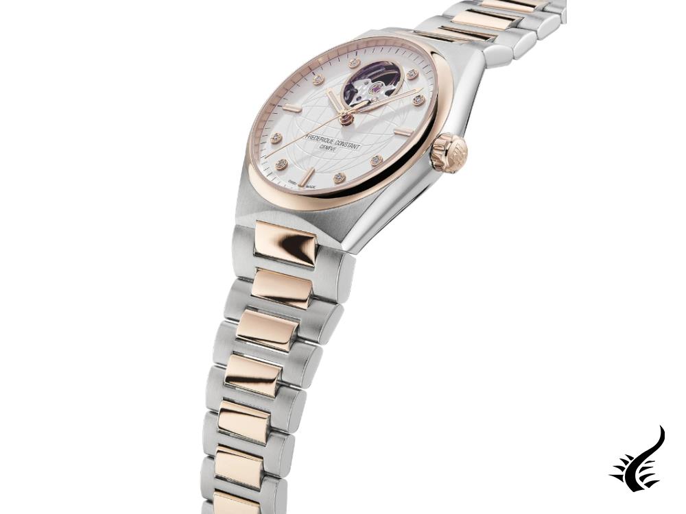 Montre Heart Beat Highlife pour femme de Frédérique Constant, blanche, FC-310VD2NH2B