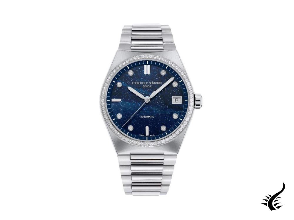 Montre femme Highlife de Frédérique Constant, diamants, bleu, FC-303NSD2NHD6B