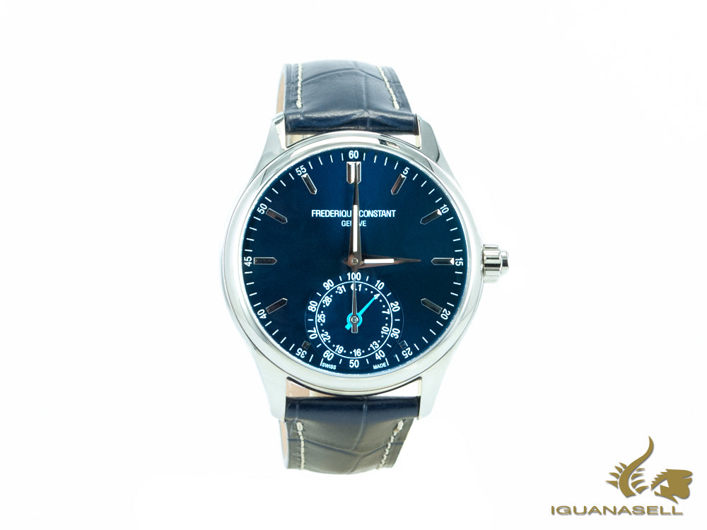 Montre intelligente horlogique Frederique Constant, bleue, GMT, alarme, FC-285NS5B6