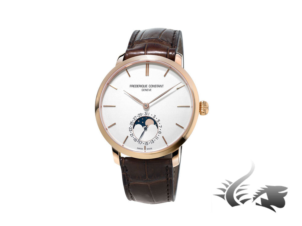 Montre automatique Manufacture Slimline Moonphase de Frédérique Constant, or rose