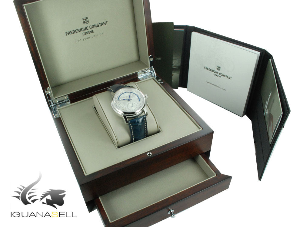 Frederique Constant Manufacture Worldtimer Automatic Watch, FC-718, GMT, Day