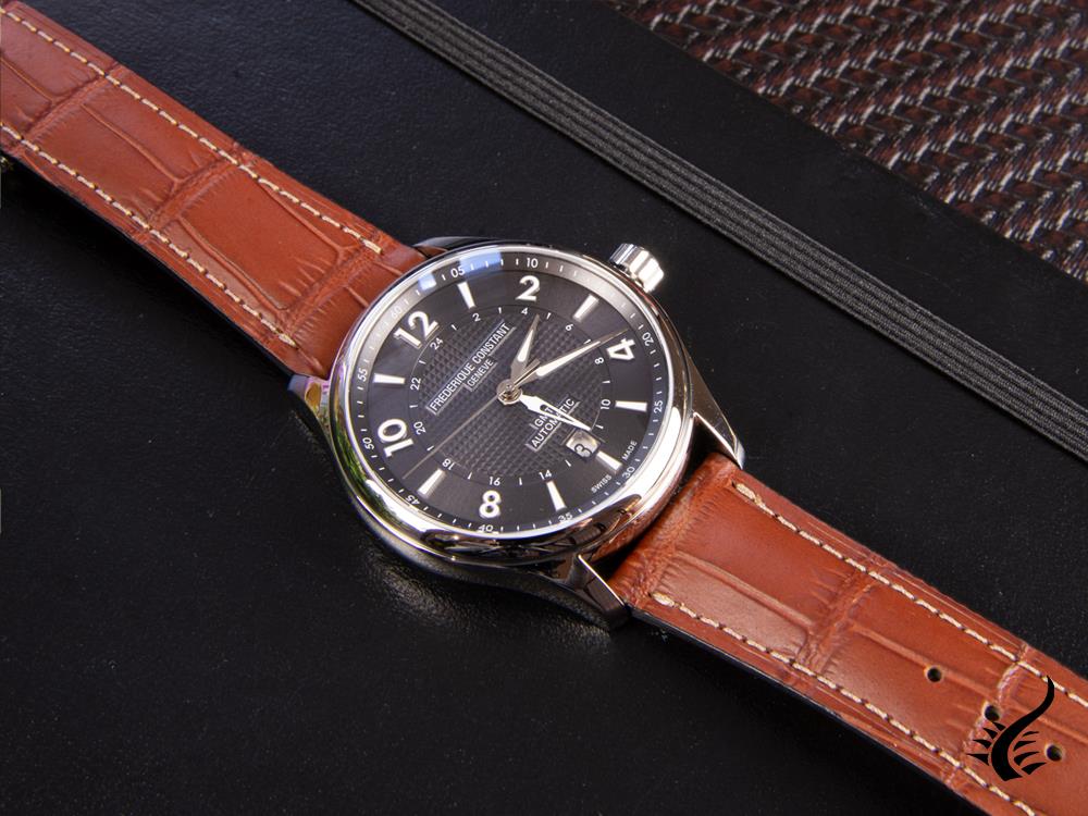 Montre automatique Runabout GMT de Frédérique Constant, FC-350, marron, FC-350RMG5B6