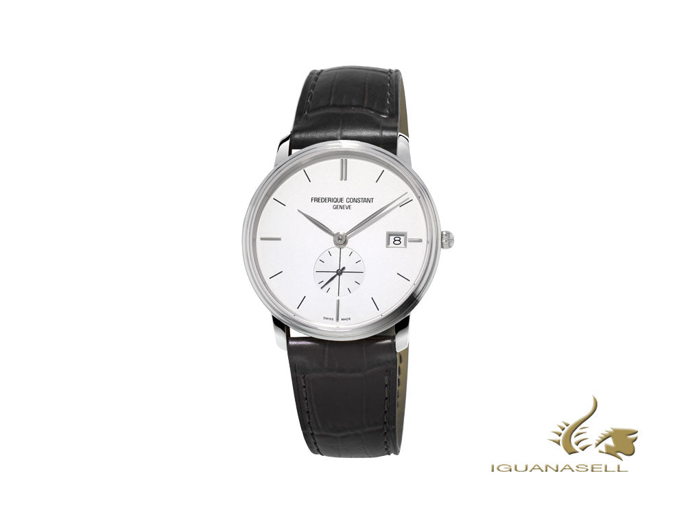 Montre à quartz Slimline pour homme de Frédérique Constant, blanche, 37 mm, FC-245S4S6