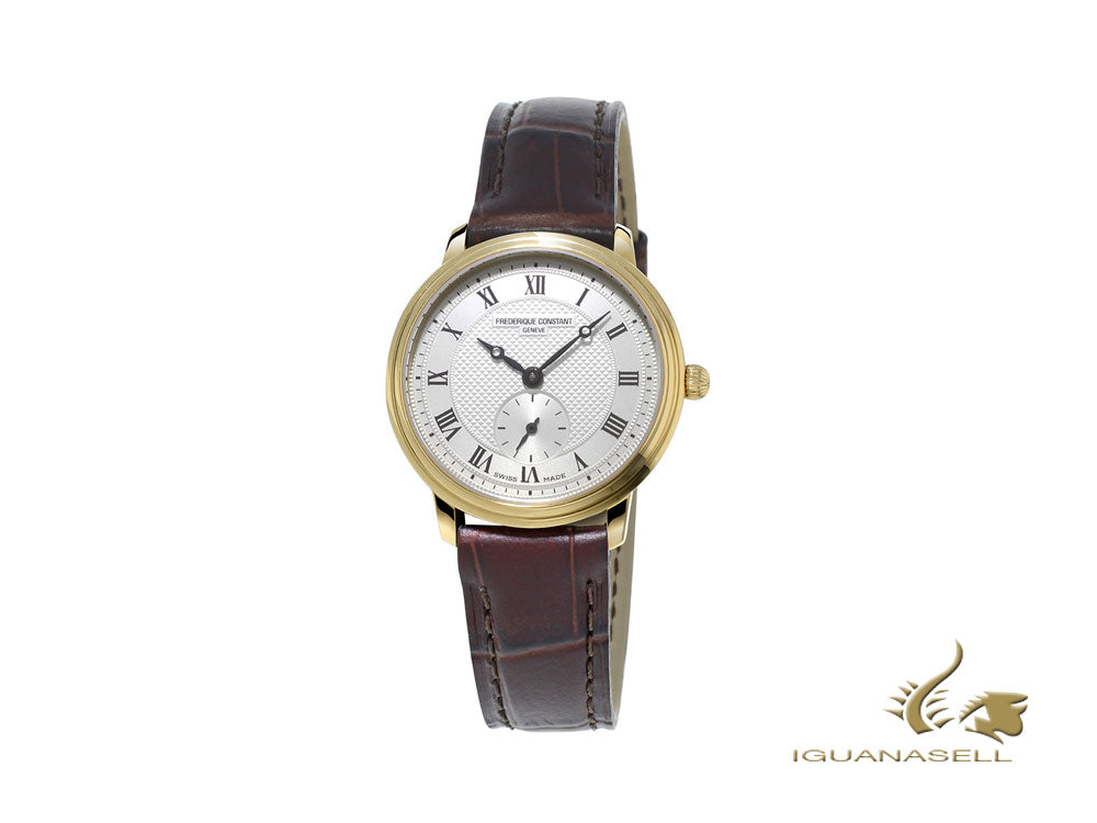 Frederique Constant Slimline Ladies Mid Size Quartz Watch, PVD Gold, 28,6mm