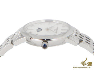 Montre à quartz pour femme Slimline de Frédérique Constant, 30 mm, avec phases de lune et diamants