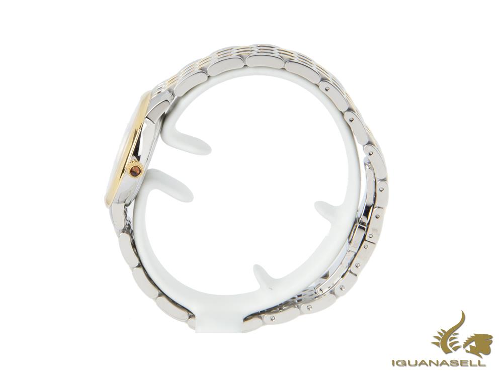 Montre à quartz Slimline pour femme Frederique Constant avec phases de lune, PVD or, diamants