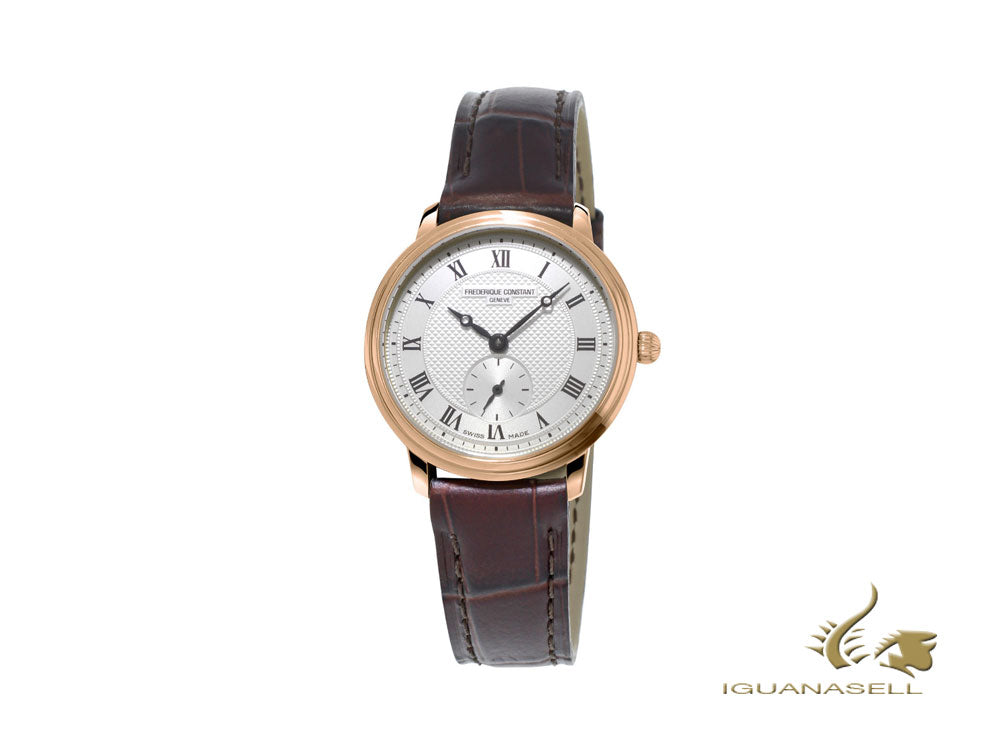 Montre à quartz Slimline pour femme de Frédérique Constant, PVD or rose, 28,6 mm