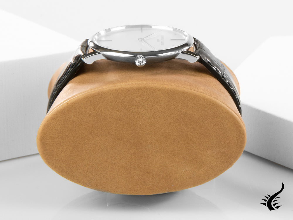 Frederique Constant Slimline Quartz Watch, FC-200, Silver, Leather, FC-200S5S36