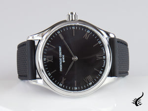 Montre connectée Frederique Constant Vitality à quartz, noire, 42 mm, FC-287B5B6