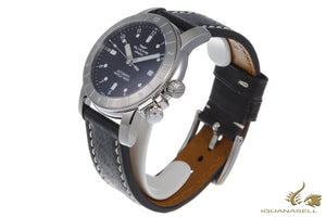 Montre automatique Glycine Airman « Double Twelve », GL 224, GMT, noire, 42 mm, GL0063