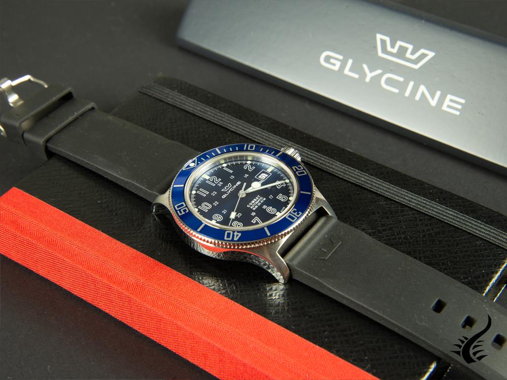 Glycine Combat Automatic Watch, GL 224, Blue, 42 mm, GL0077-D9