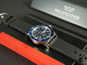 Montre automatique Glycine Combat, GL 224, bleu, 42 mm, GL0077-D9