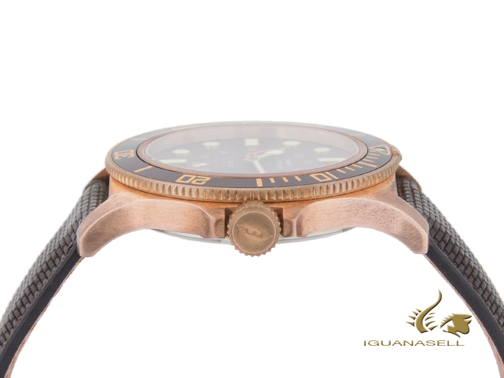 Montre Glycine Combat Sub-automatique, bronze, 42 mm, GL224, marron, GL0188