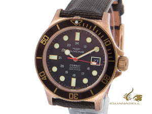 Montre Glycine Combat Sub-automatique, bronze, 42 mm, GL224, marron, GL0188