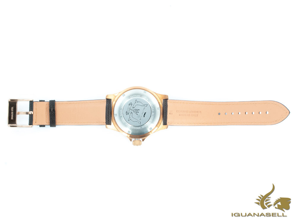 Montre Glycine Combat Sub-automatique, bronze, 48 mm, GL224, noir, GL0243