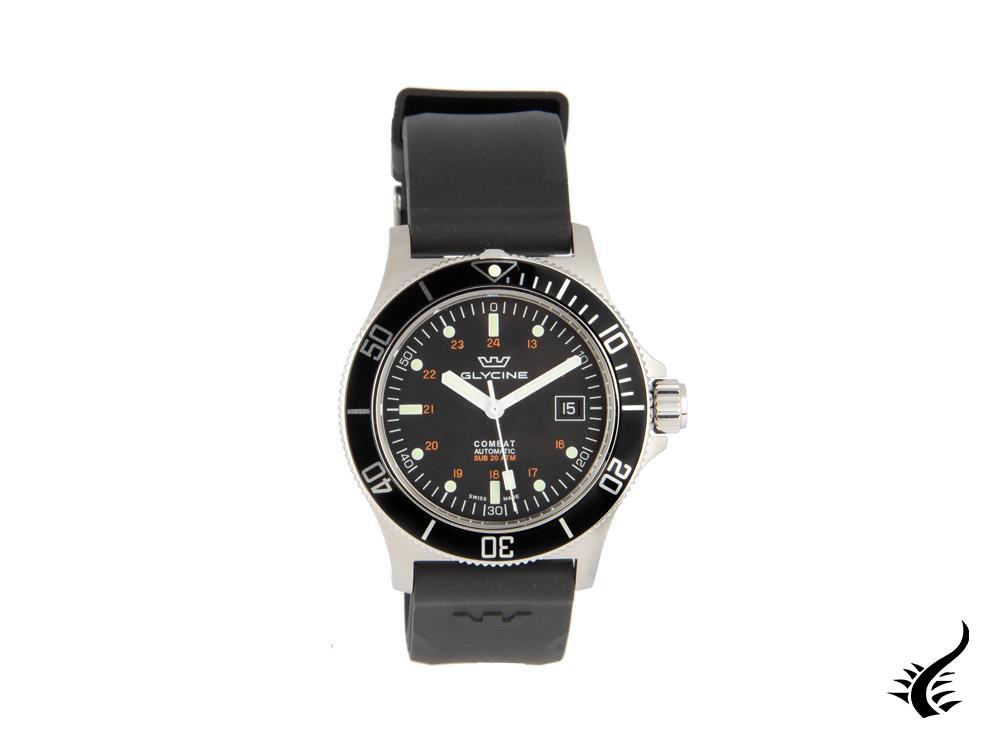 Glycine Combat Sub Automatic Watch, GL 224, Black, 42mm, GL0087