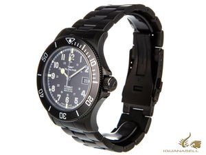 Montre Glycine Combat Sub-automatique, GL 224, PVD, noir, 42 mm, GL0079