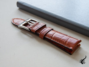 Glycine, Leather strap, 24mm, Brown, LBK7H-24