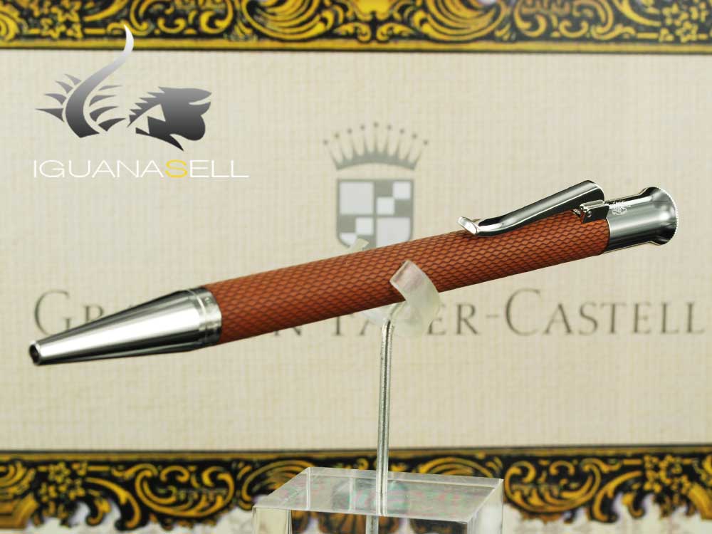 Graf von Faber-Castell Guilloche Ballpoint pen, Precious resine, Cognac, 146535