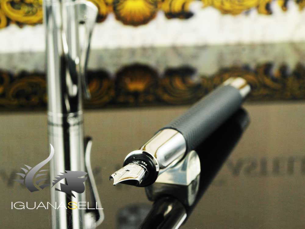 Graf von Faber-Castell Guilloche Ciselé Fountain Pen, Anthracite, 146700