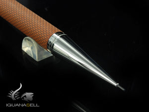 Crayon mécanique guilloché Graf von Faber-Castell, résine précieuse, cognac