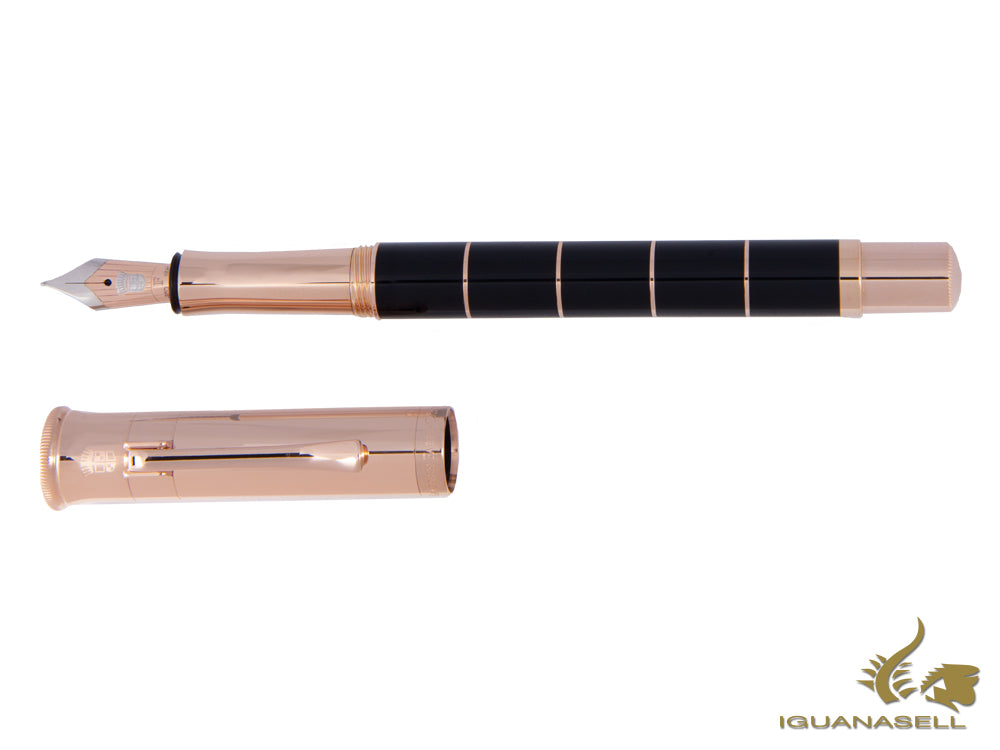 Graf von Faber-Castell Anello Rose Gold Fountain Pen, Resin, 145780