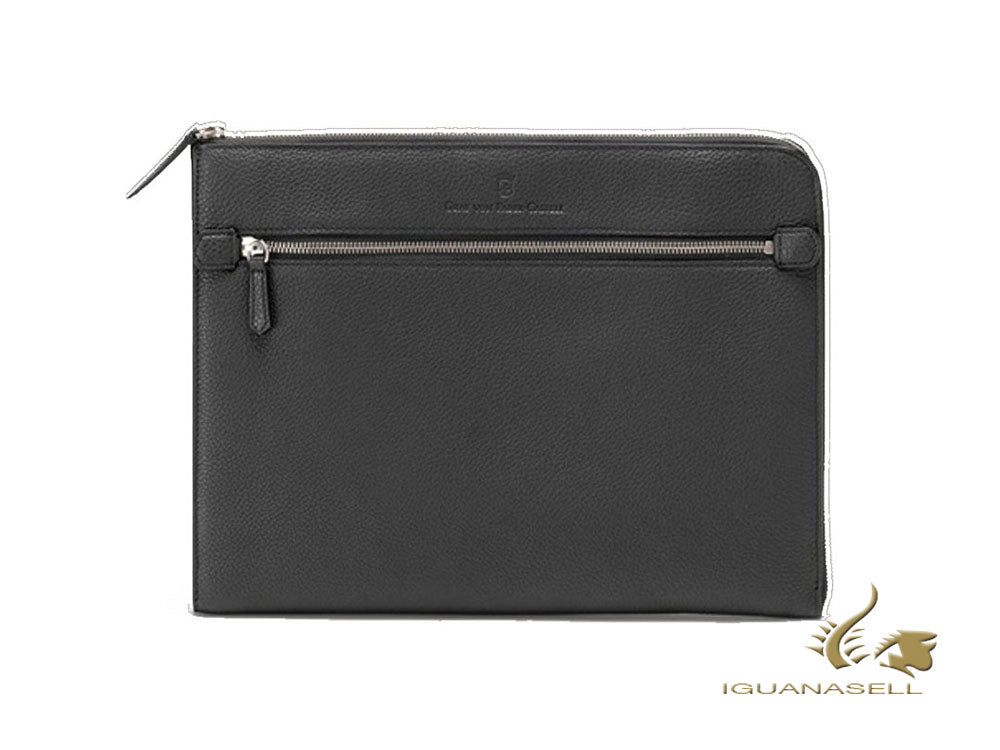 Graf von Faber-Castell Cashmere Document case, Calfskin Leather, Grey, G118689