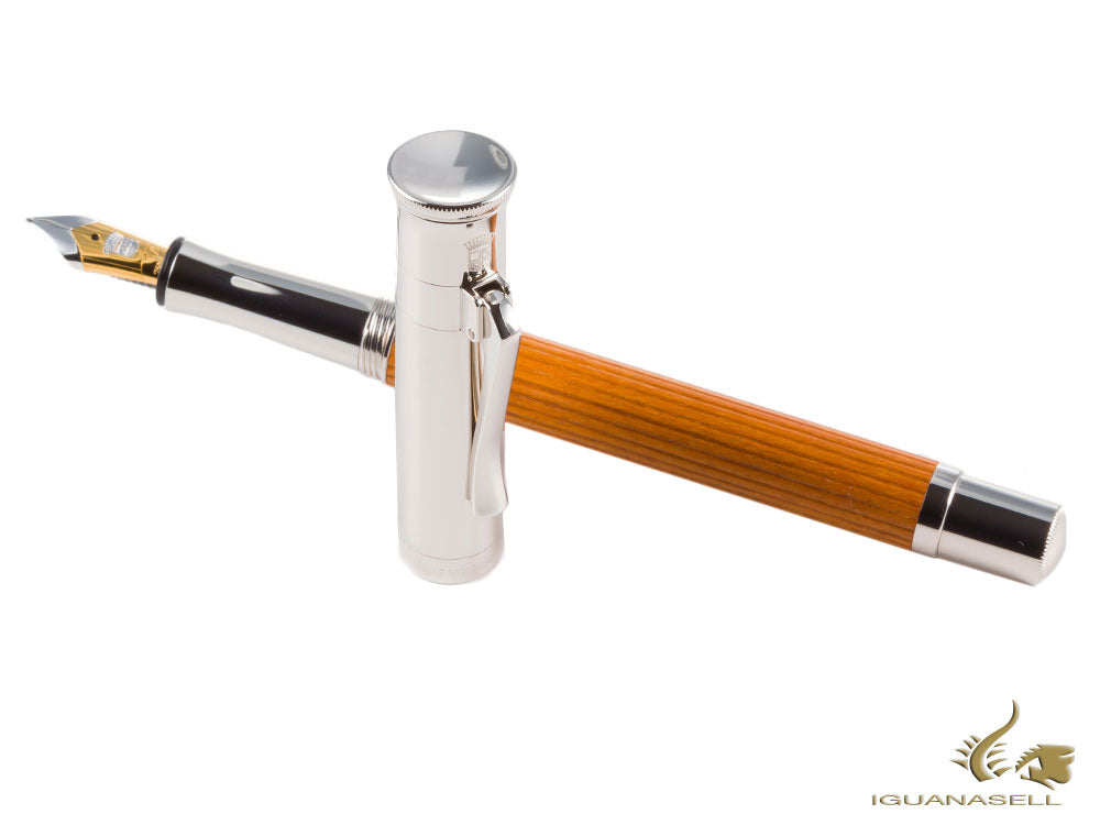 Graf von Faber-Castell Classic Fountain Pen, Pernambuco wood, Platinum