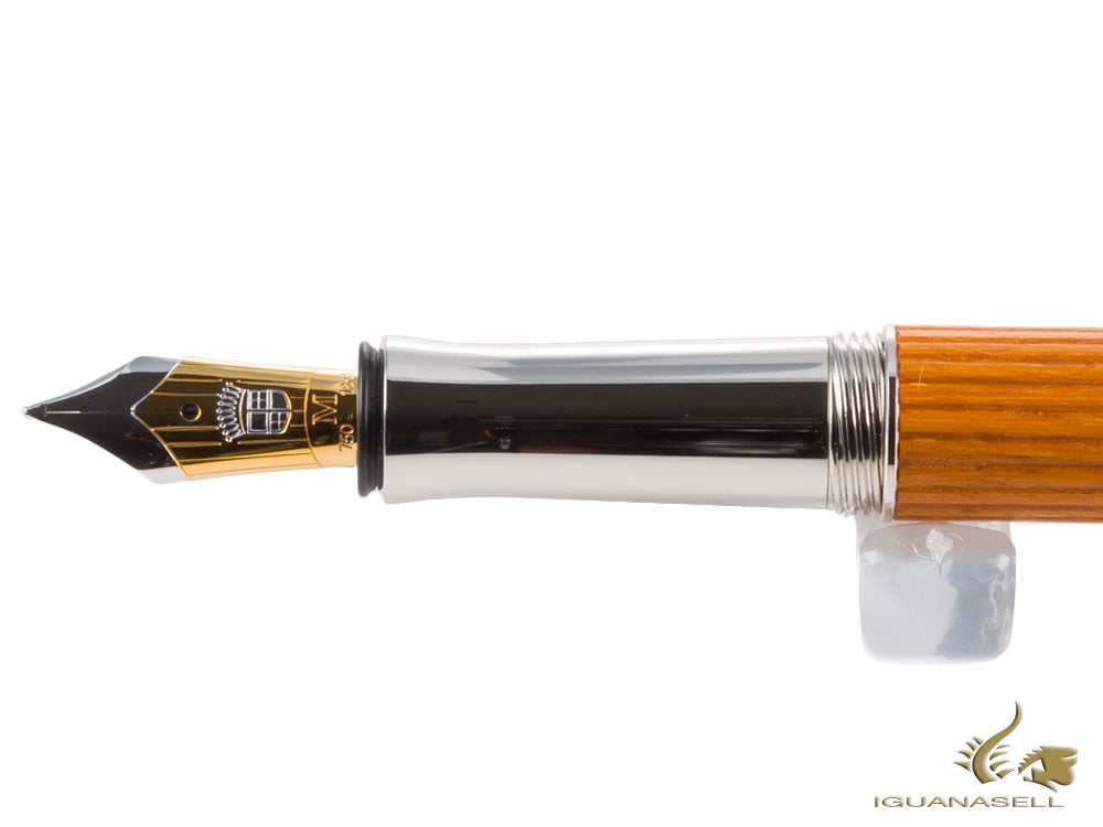 Graf von Faber-Castell Classic Fountain Pen, Pernambuco wood, Platinum