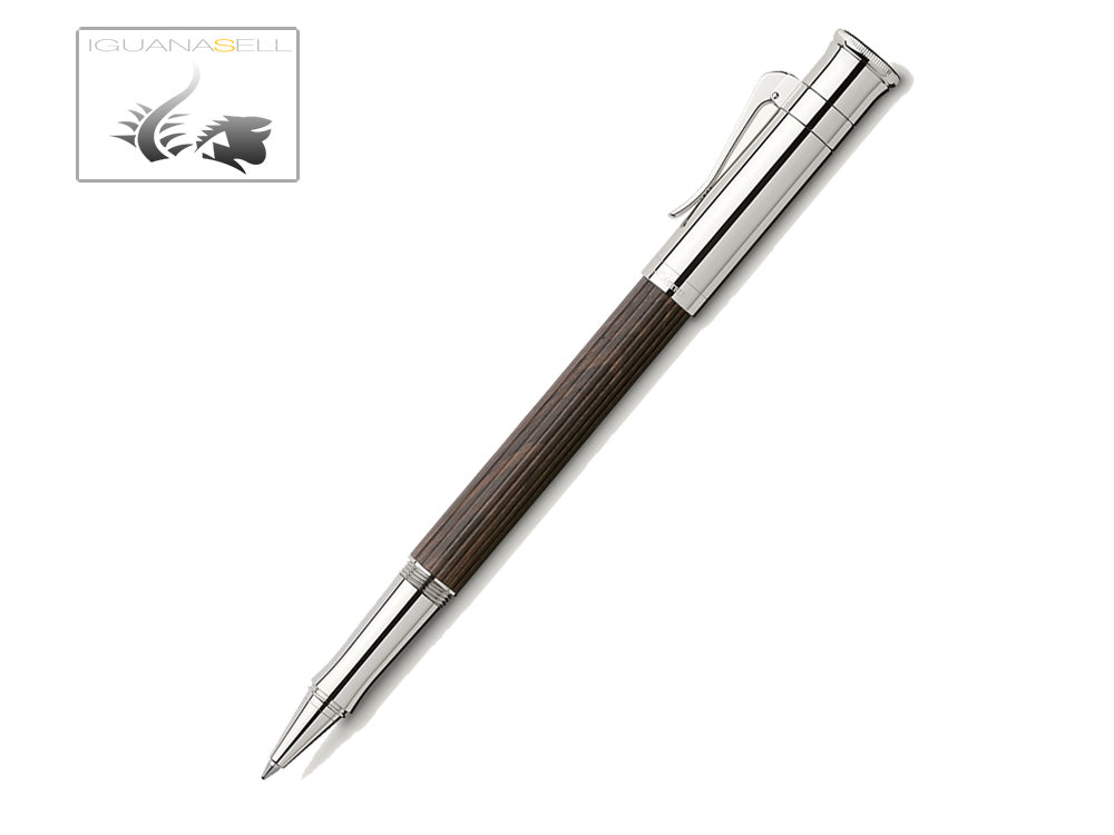 Graf von Faber-Castell Classic Rollerball pen, Grenadilla wood, Platinum trim