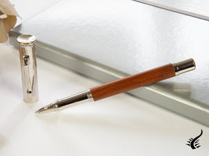 Graf von Faber-Castell Classic Rollerball pen, Pernambuco wood, Platinum,145510